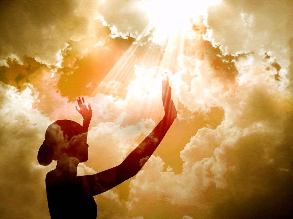 Woman raising arms to the sky - Introduce Yourself to God