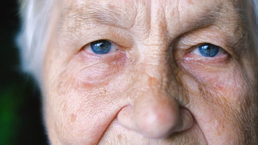 Elderly woman experiencing depression