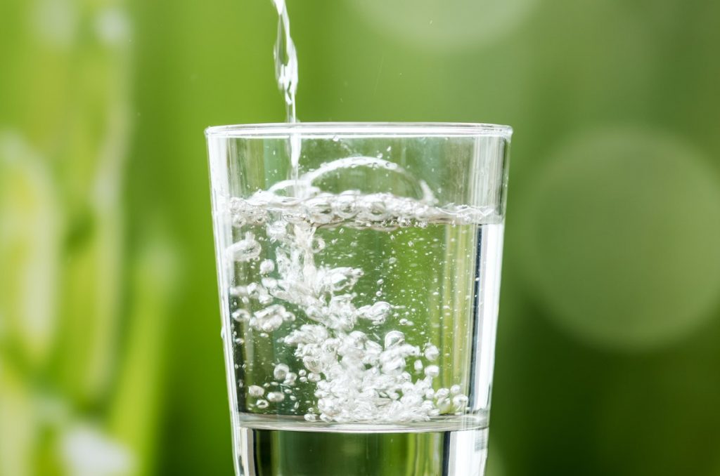 Glass of drinking water