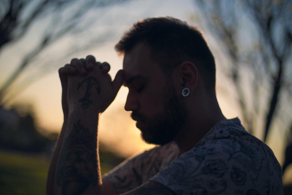 Man praying - spirit of wellness