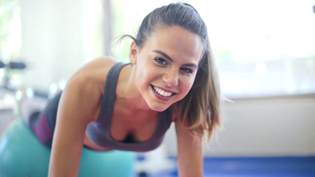 Woman exercising to better health
