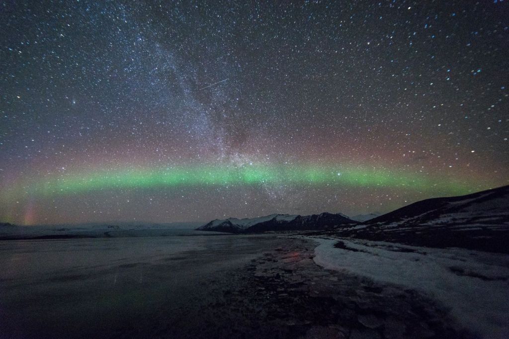 Night sky with northern lights - Black Holes of Renewal