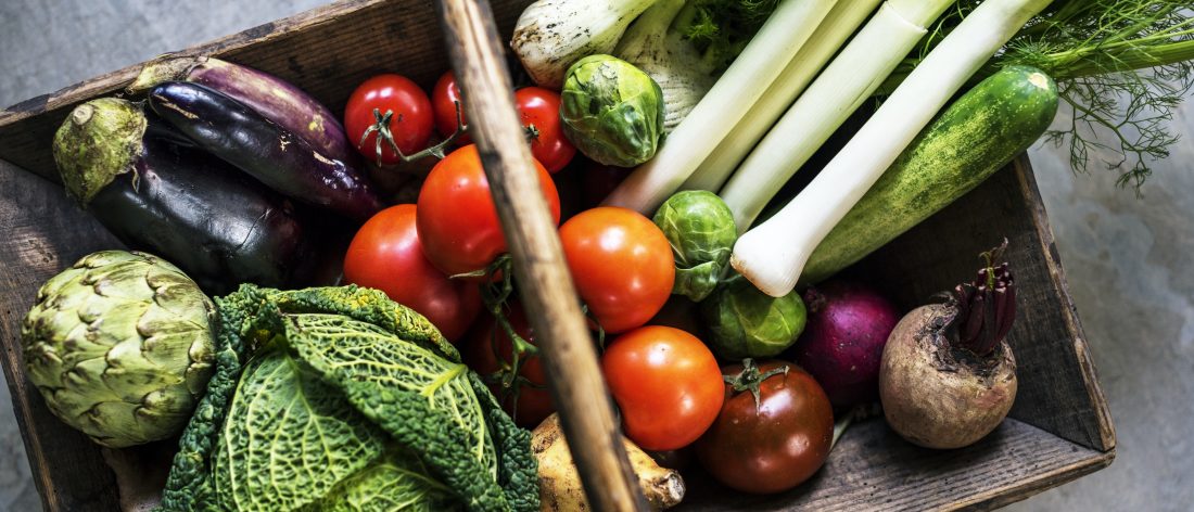 Basket of Healthy Vegetable