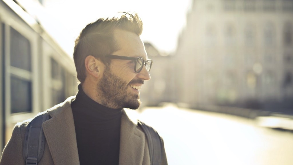 Man wearing glasses