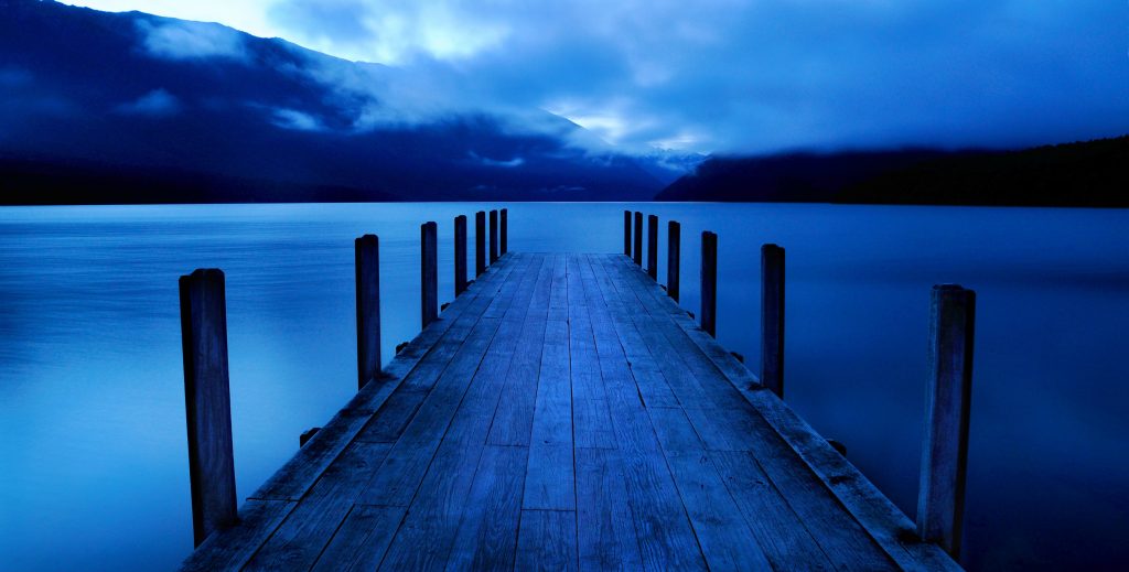 Silent dock on the water - Journey to Silence