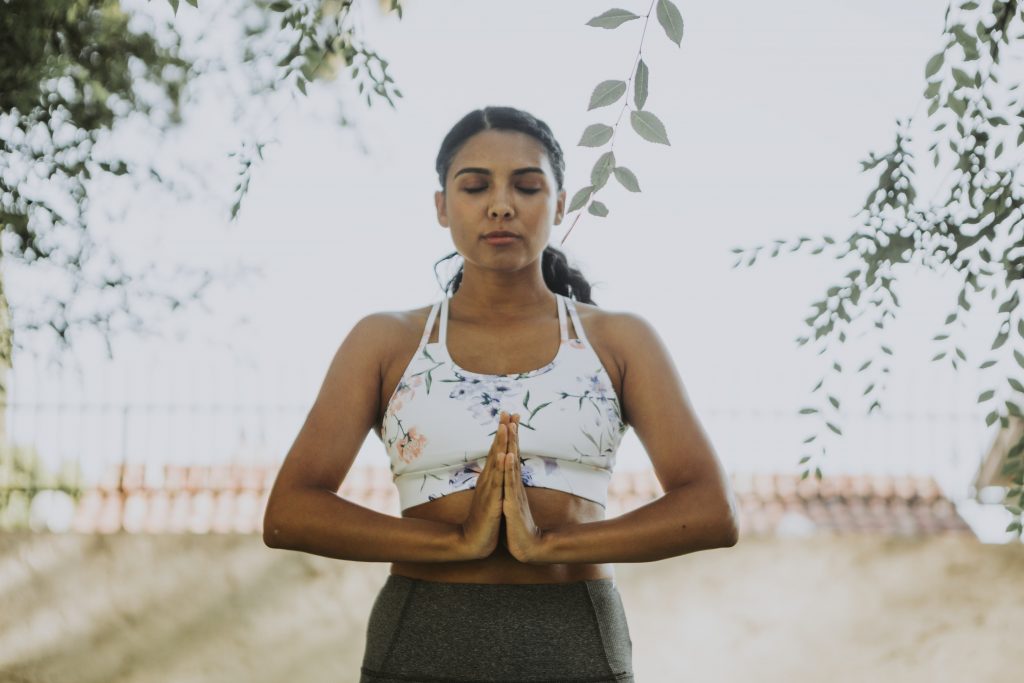 Woman in India, expanding her spiritual practice